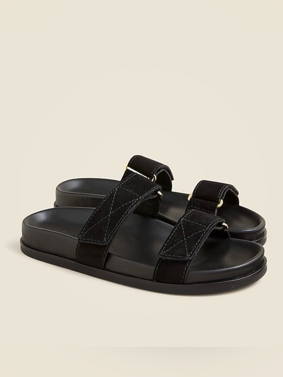 J. Crew Shoes - NWOT New Colbie wide-strap sandals in suede and leather Size 9